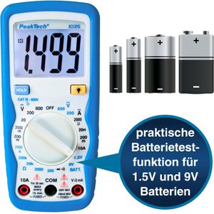 Produktbild für Multimeter PeakTech P 1035, digital, RMS