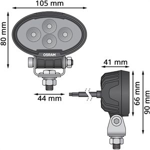 Produktbild für Zusatzscheinwerfer OSRAM LEDriving WL VX100-WD, 12V / 24V, LED