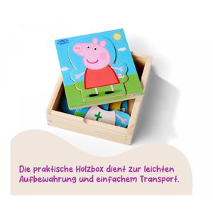 Produktbild für Motorikspielzeug Eichhorn Peppa Pig Umziehpuzzle