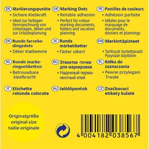 Produktbild für Markierungspunkte Zweckform 3856, gelb