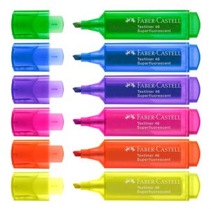 Textmarker Faber-Castell Textliner 46, 6 Stück