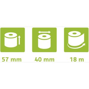 Produktbild für Thermorollen Exacompta 40761E 57mm x 18m x 12mm