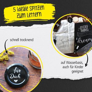 Produktbild für Acrylstifte Online Silver Lettering Set 18518