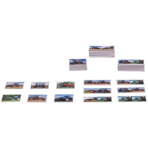 Produktbild für Kartenspiel Piatnik 659492 Memo + Domino Traktoren