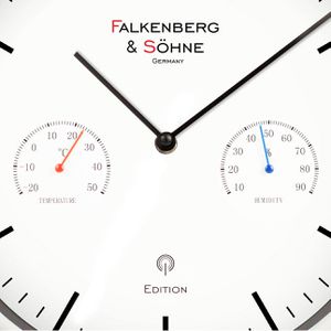Produktbild für Wanduhr Falkenberg&amp;Söhne Kunststoff, analog, Funkuhr