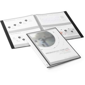 Sichtbuch Durable 2431-01 Duralook Plus aus PP, A4