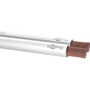 Produktbild für Lautsprecherkabel Goobay 15116, weiß