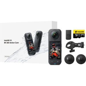 Produktbild für Action-Cam Insta360 X5 Motorrad Bundle, wasserdicht bis 15m