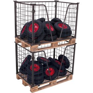 Produktbild für Palettenaufsatz VARIOfit Typ 63, pa-080.023, anthrazit, Stahl