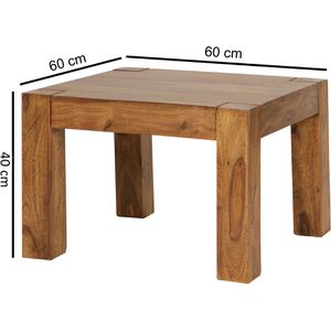 Produktbild für Couchtisch Wohnling Mumbai, WL1.213, aus Massivholz, sheesham