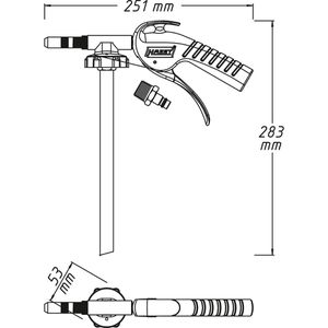 Produktbild für Unterbodenschutz-Pistole Hazet 9042P-4, aus Metall