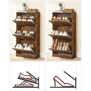Produktbild für Schuhschrank Vasagle LBC030X01, vintage braun