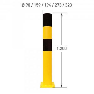 Produktbild für Rammschutzpoller Moravia Typ XXL, 19919146, für Außenbereich