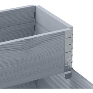 Produktbild für Palettenaufsatz vidaXL 4010311, grau, Holz