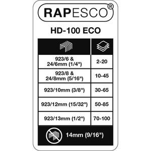 Produktbild für Heftgerät RAPESCO ECO HD-100, 1386, Germ-Savvy