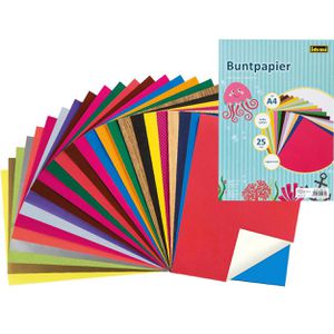 Buntpapier Idena 610053, matt und glänzend, A4