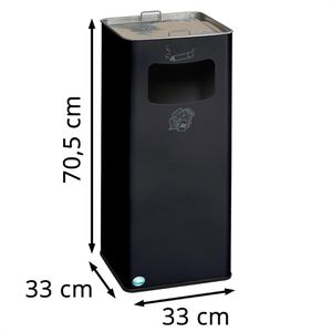 Produktbild für Aschenbecher VAR B32R, 3082, anthrazit, für Outdoor