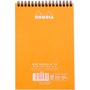 Produktbild für Notizblock Rhodia 16503C, dotpad, orange, A5