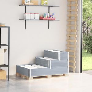 Produktbild für Palettenaufsatz vidaXL 4010311, grau, Holz