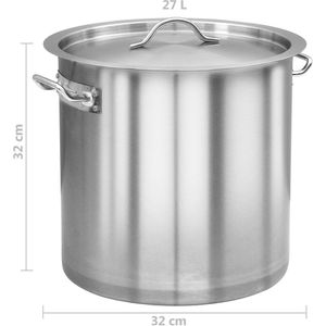 Produktbild für Kochtopf vidaXL 51133, 26 Liter