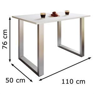 Produktbild für Esstisch VCM Xona U, 916800, weiß