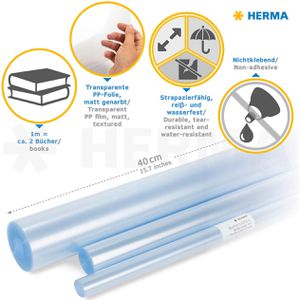 Produktbild für Buchfolie Herma 7360, abwischbar, nicht klebend