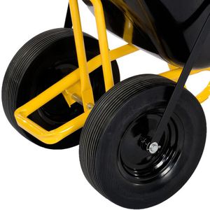Produktbild für Schubkarre pro-bau-tec TWIN 40100, Tragkraft 220 kg