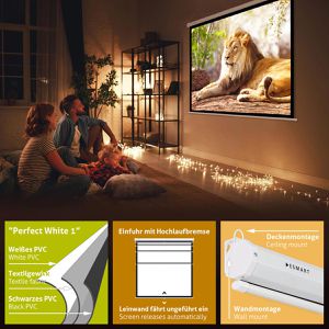 Produktbild für Beamer-Leinwand ESMART Economy EXR Rollo