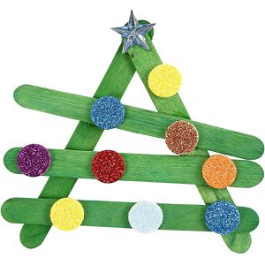 Produktbild für Bastelset Creativ-Company Glitzer &amp; Holzstäbchen, ab 3 Jahre