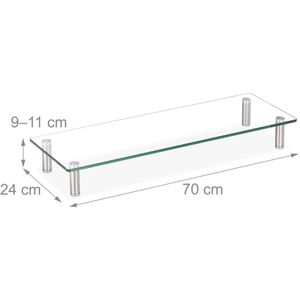 Produktbild für Monitorständer Relaxdays 10027843-536, Glas/Metall