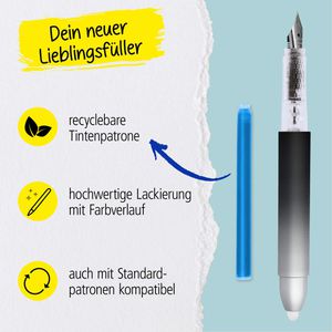 Produktbild für Füller Online magiXX Dark Shadow, Feder M