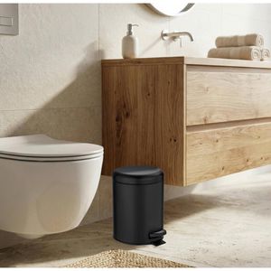 Produktbild für Mülleimer Wenko Leman, schwarz