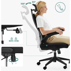 Produktbild für Bürostuhl Songmics OBN087B01