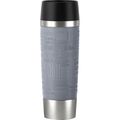 Isolierbecher Emsa Travel Mug Grande, 500ml hält 6h warm, Edelstahl doppelwandig, pfeffergrau