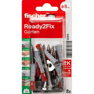 Produktbild für Schrauben-Dübel-Set Fischer 553878, Ready2Fix Garten