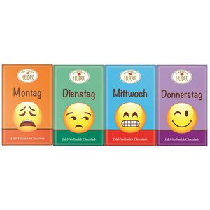 Produktbild für Minischokolade Heidel Smilie Täfelchen