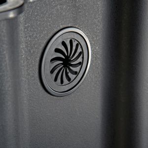 Produktbild für Mülleimer Wesco Big Double Boy, mattschwarz