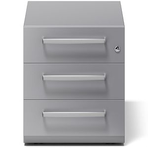 Produktbild für Rollcontainer Bisley Note, aus Metall, silber