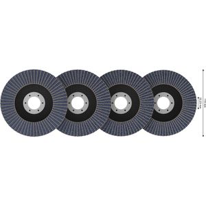 Produktbild für Fächerschleifscheibe Bosch X451, 2608626161, Set