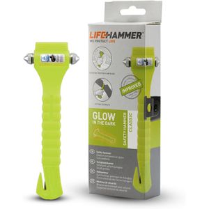 Produktbild für Nothammer Lifehammer Safety Hammer Classic-Glow, gelb
