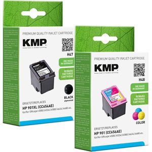 Produktbild für Tinte KMP für HP 901XL + 901 Multipack