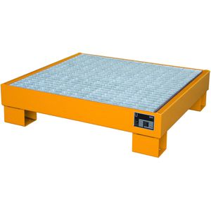 Produktbild für Auffangwanne BAUER AW 60-2/M, orange, aus Stahl