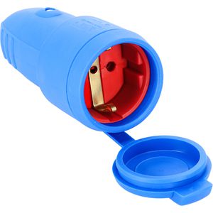 Schutzkontakt-Kupplung as-Schwabe 62411, blau
