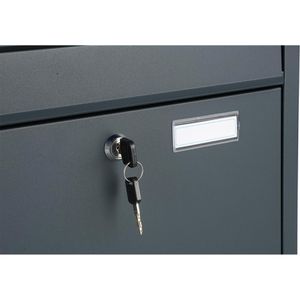 Produktbild für Briefkasten SafePost ScanPro 948 RAL 7016 anthrazit, aus Stahl