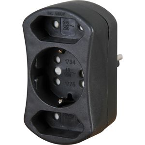Steckdosenadapter Kopp schwarz