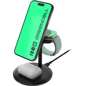Produktbild für Ladestation Green-Cell 3in1 MSST-GC-3IN1-B