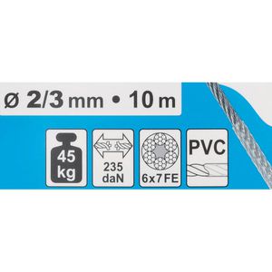Produktbild für Drahtseil Dörner+Helmer 190375, Traglast bis 45 kg