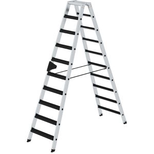 Stehleiter MUNK 42220, nivello-Leiterfüße, beidseitig begehbar
