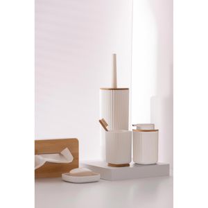 Produktbild für Taschentuchbox Wenko Rotello, aus Kunststoff &amp; Bambus