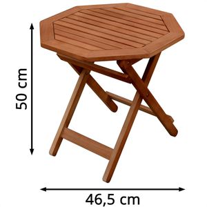 Produktbild für Beistelltisch Garden-Pleasure MAYFIELD, braun, aus Massivholz